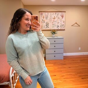 Tuckernuck Sundry Blue Gray Ombre Pullover Sweatshirt 1 Small/Medium